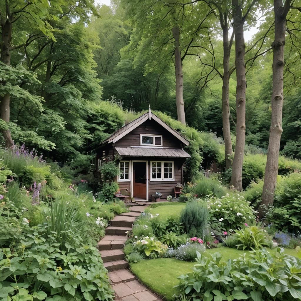 Cabin at the Bottom of the Garden