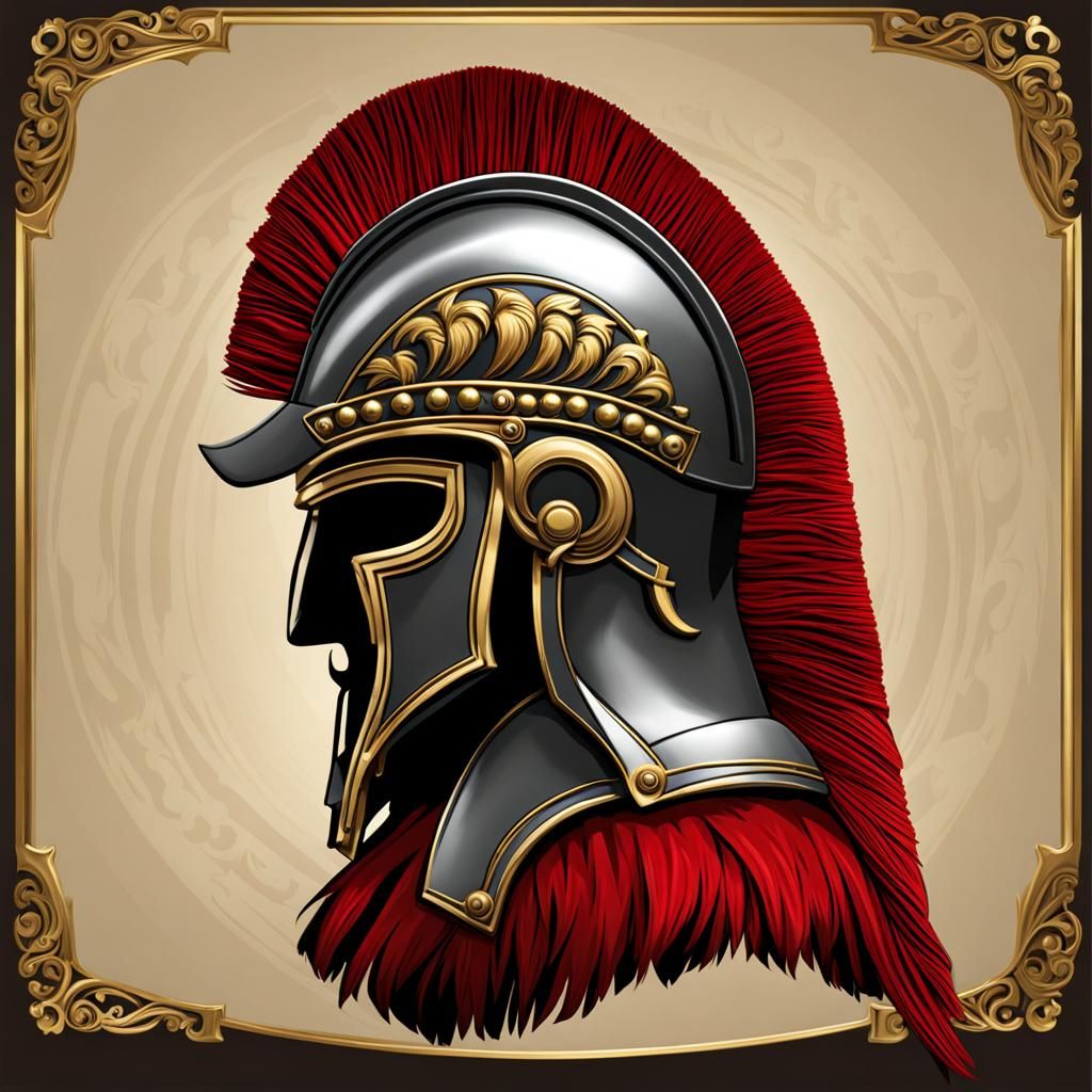 Ornate Helmet of a Roman Centurion General