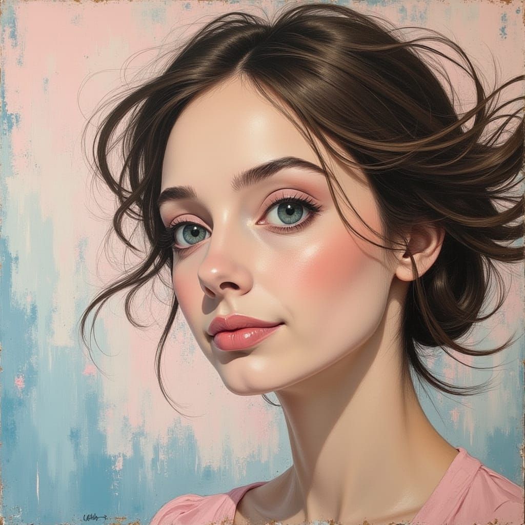 Ethereal Goddess in Soft Pastel Dreamscapes