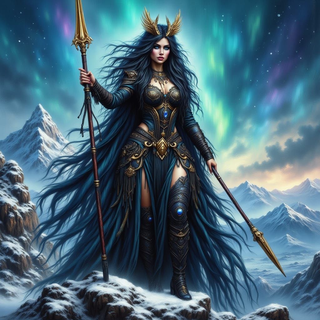 Spear and Magic Hel-met!