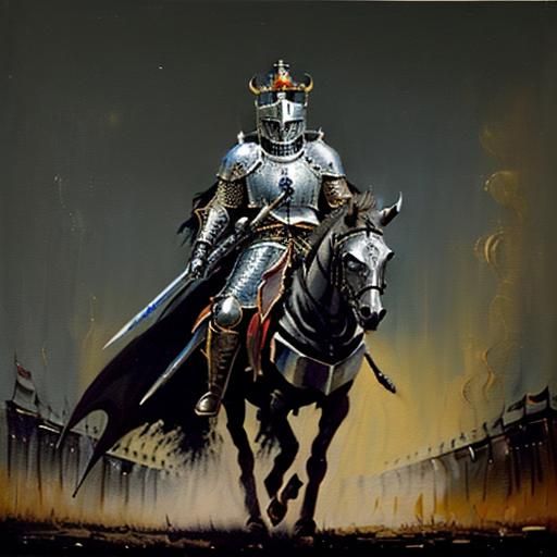 Zepar, Duke of Hell, in Dystopian Knight Painting