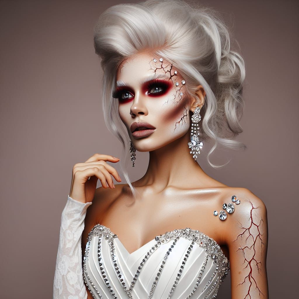 Glam Country Bride of Frankenstein