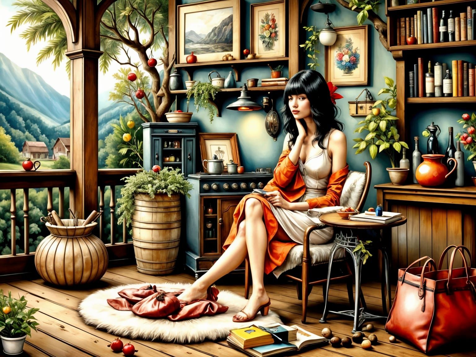 <lora:NicePaintingFlux:1.0> <lora:NiceportraitFlux:1.0> <lora:Nice WatercolorPaint:1.0> <lora:Nice Drawings:1.0> Nice pa...