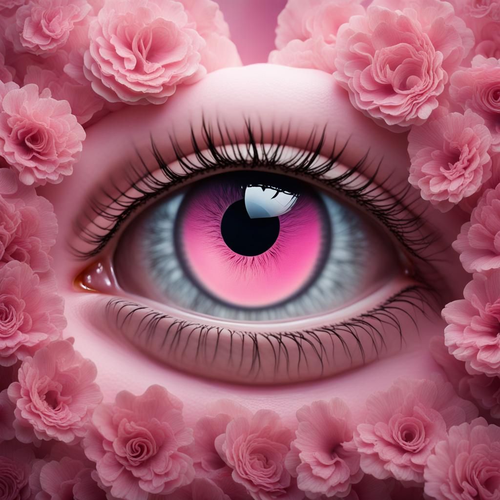 Ephemeral World Seen Through a Heart-Shaped Eye