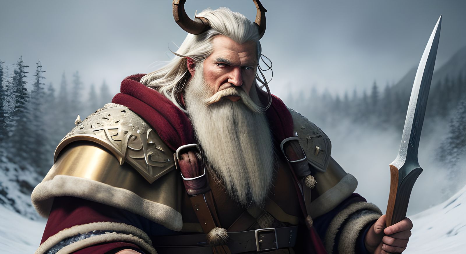Santa Claus in Viking Attire