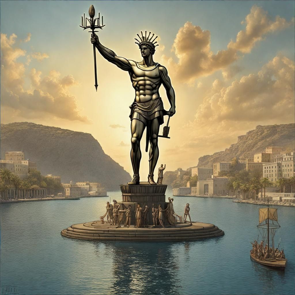 American Colossus of Rhodes: Highly Detailed Image
