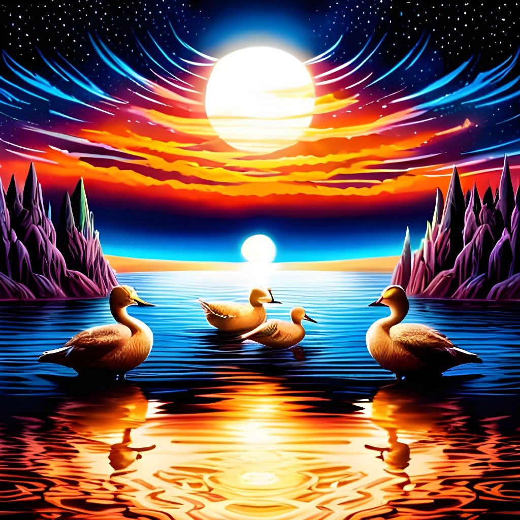Cosmic Duck Family on Judgement Day