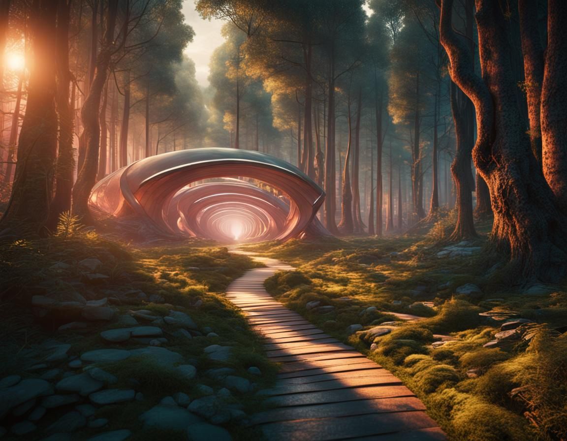 Utopian City Gate at Magic Hour