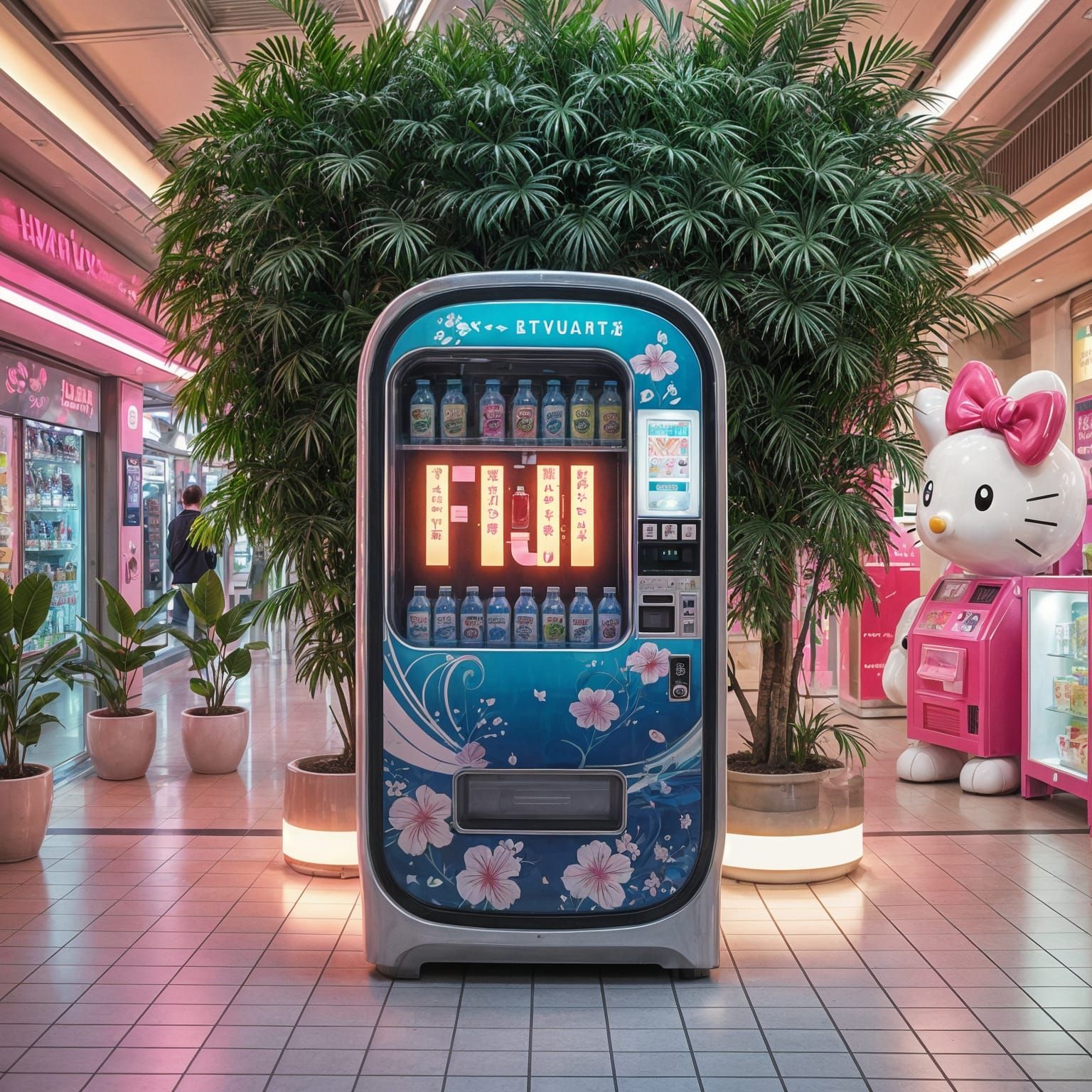 Vaporwave Dreams of Tropical Paradise