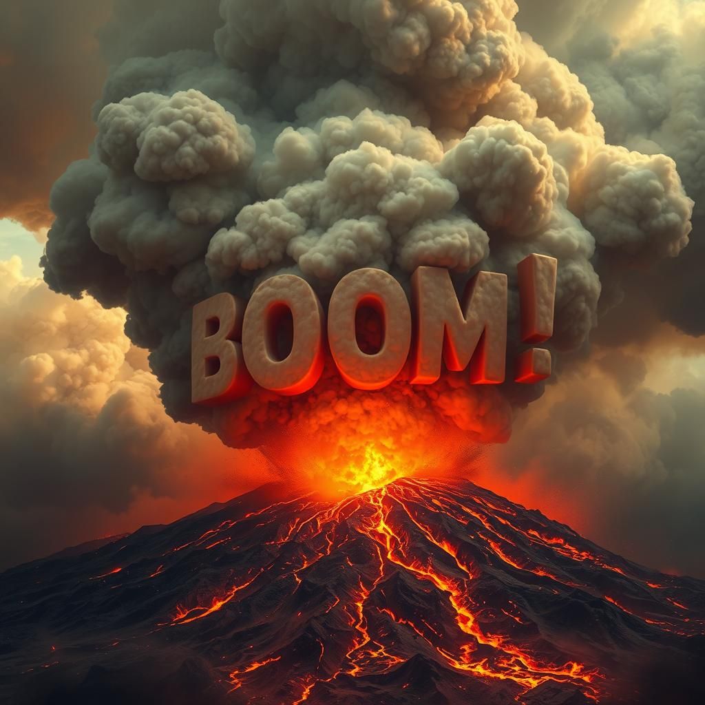 Volcanic Eruption Spells "Boom" in Dreamlike Art
