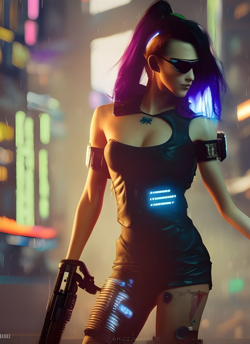 Cyberpunk Gang Girl