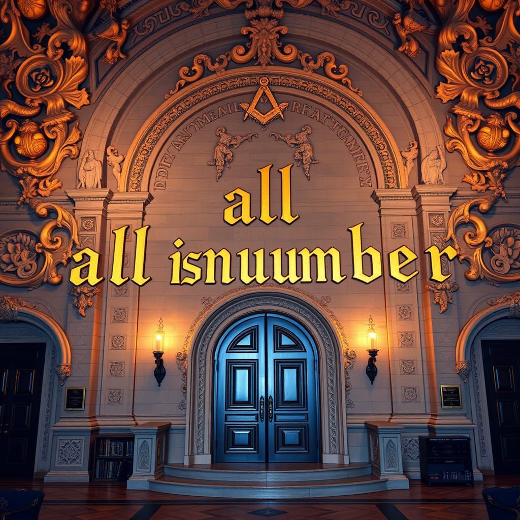 Washington D.C. Freemason Lodge in Escher Style