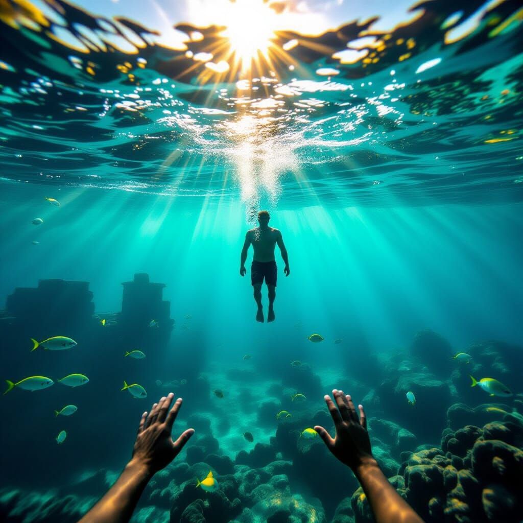 Sunken City Discovery in Turquoise Waters