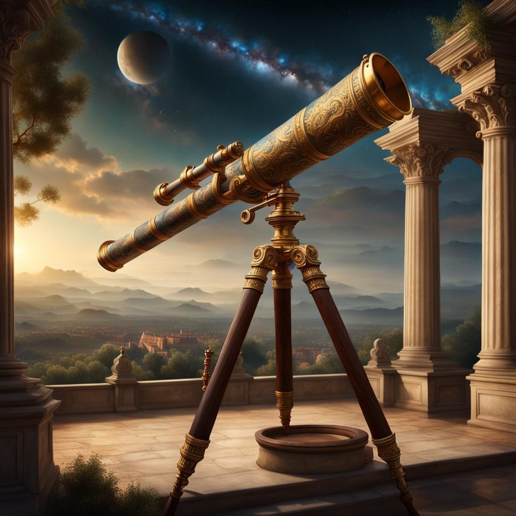 Ancient Roman Telescope: Baroque Renaissance Stargazing Conc...