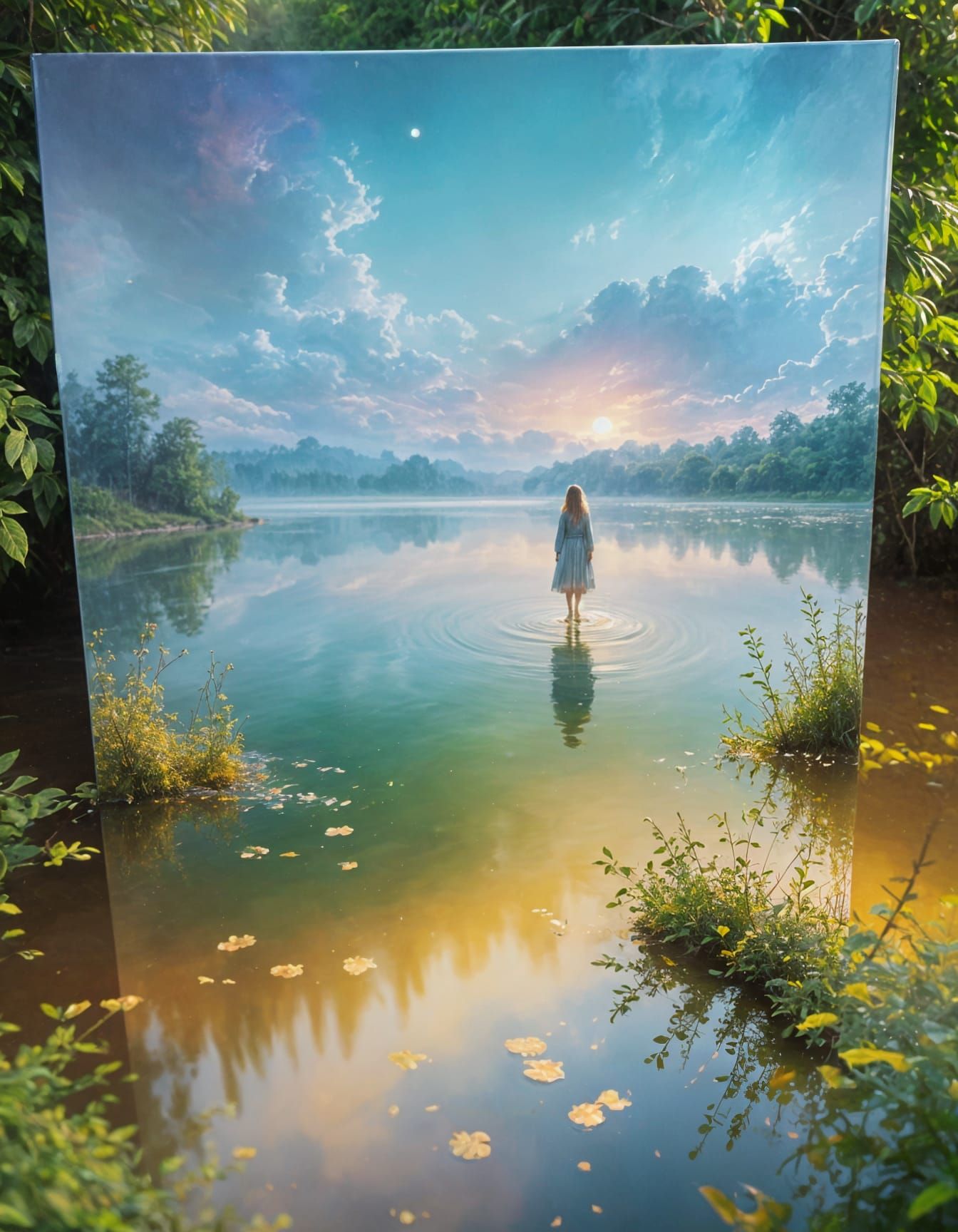 Ethereal Landscape at Golden Hour