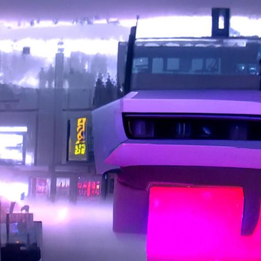 Cyberpunk 2099 Cityscape with Neon Lights