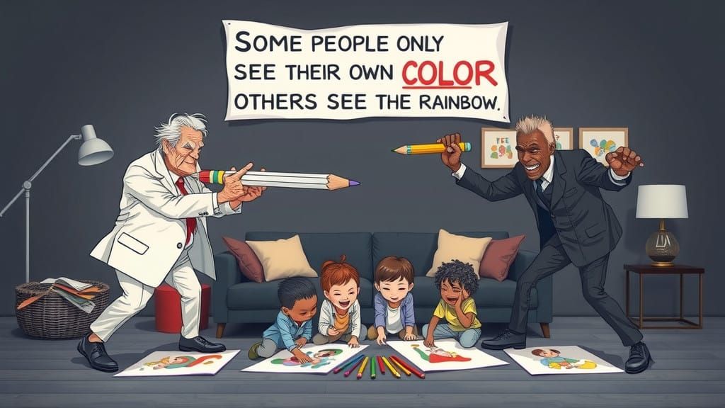 Fierce Pencil Duel in a Colorful World