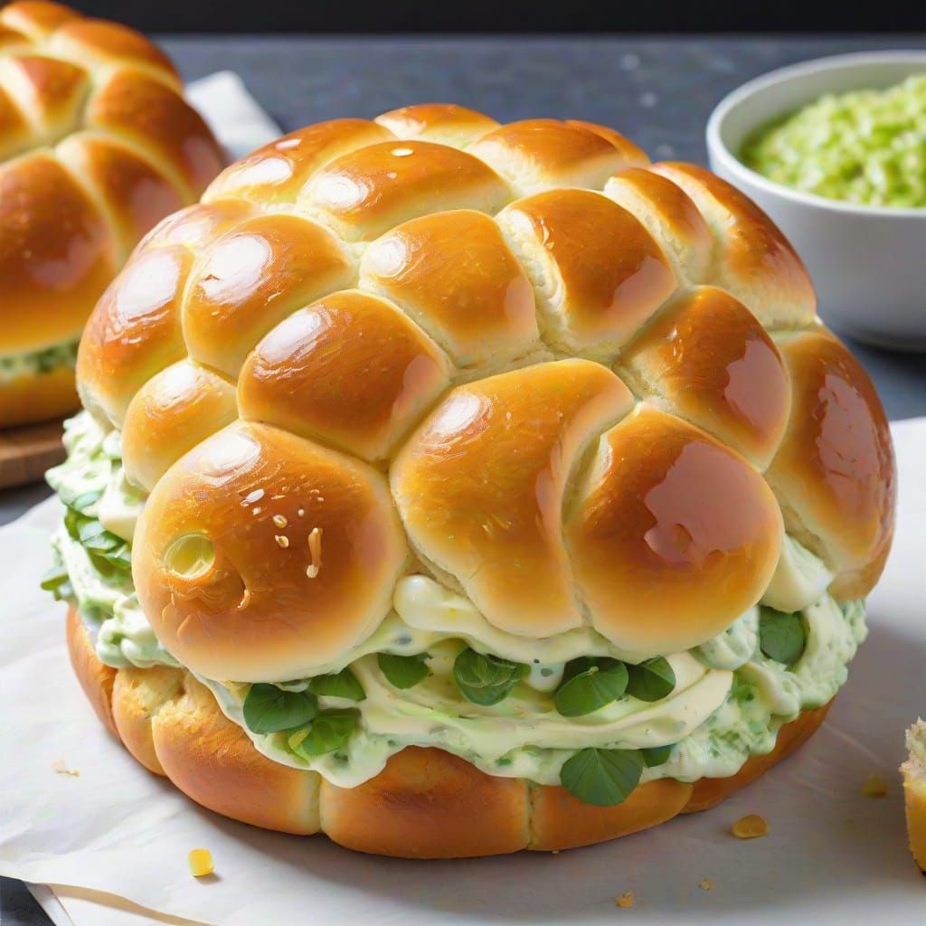 Airy Bubble Bread with Delicate Crust