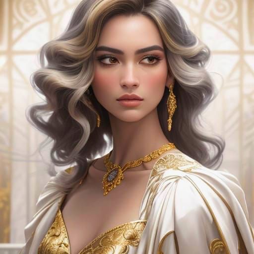 Golden Light in Opulent Baroque Style