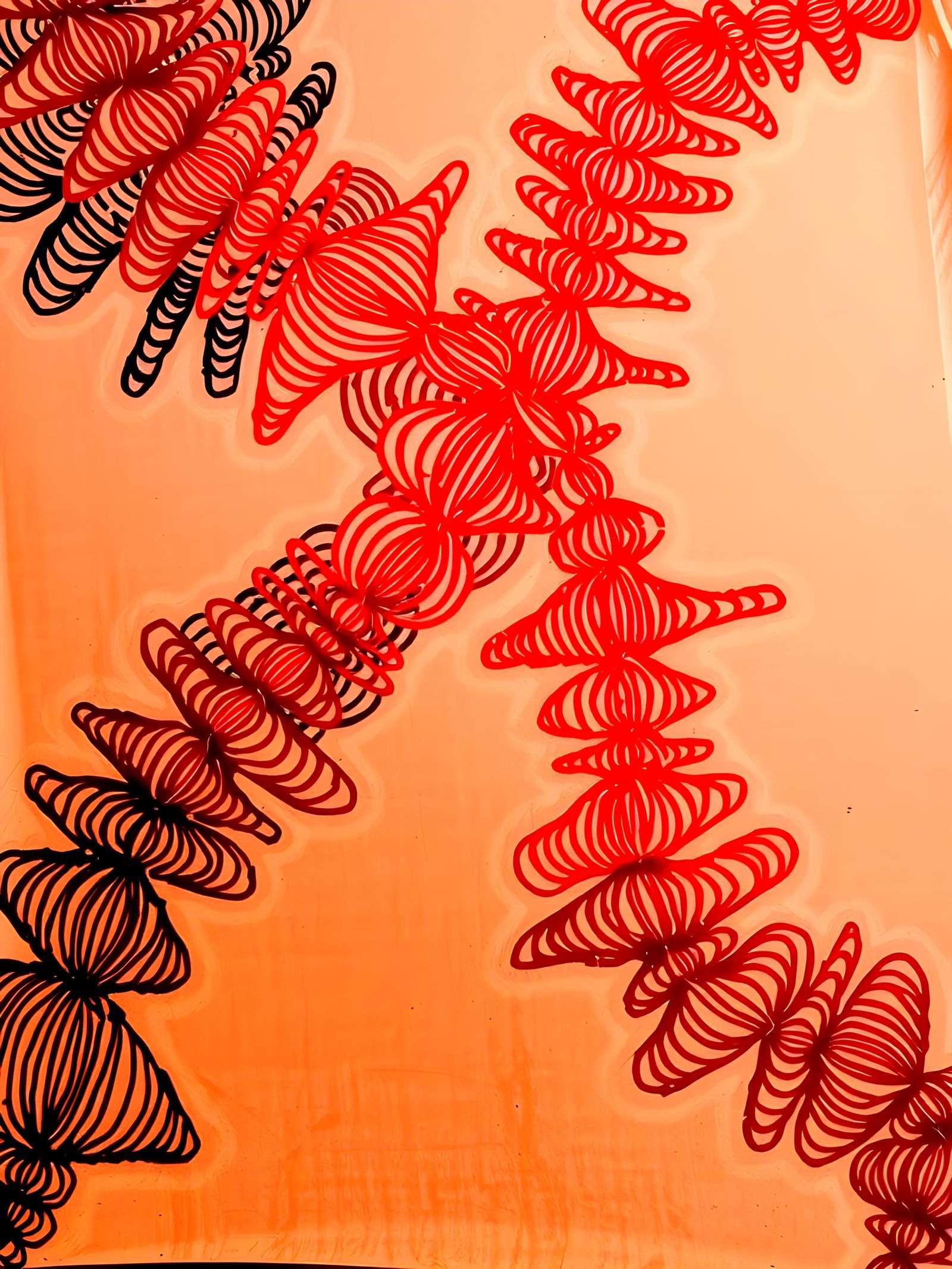 Abstract Fractal Architecture with Radiating Energy