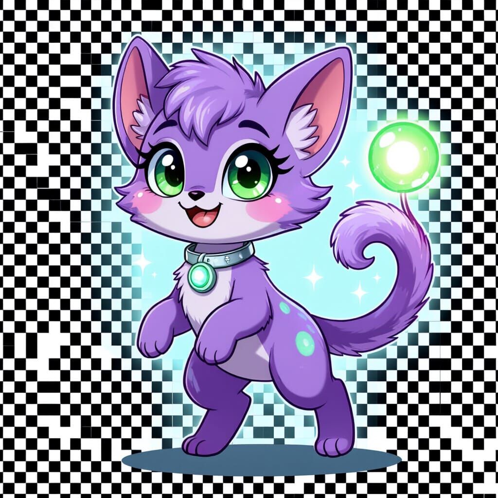 Adorable Alien Pet in Zooniverse Cartoon Style