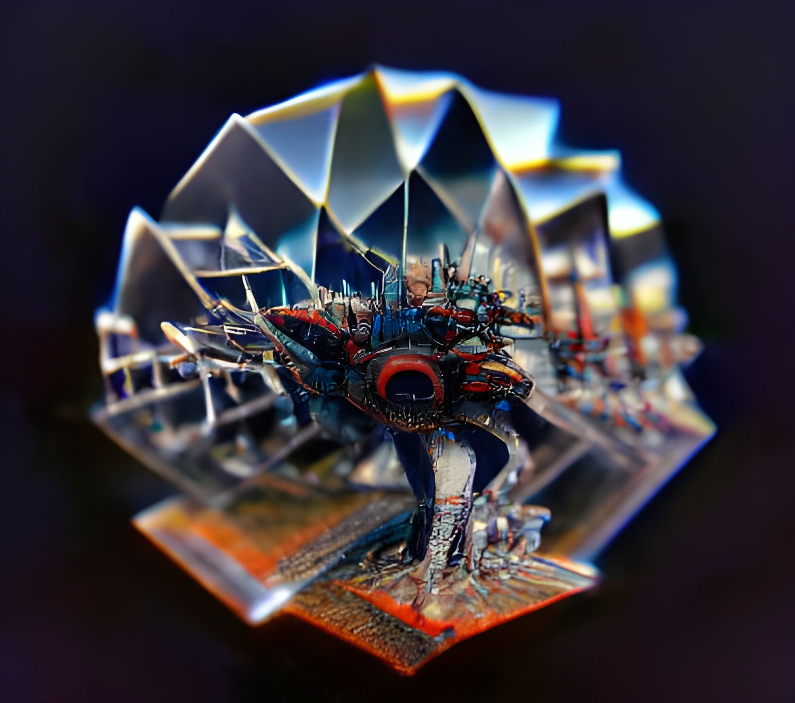 Symmetrical Black and White Ink Art