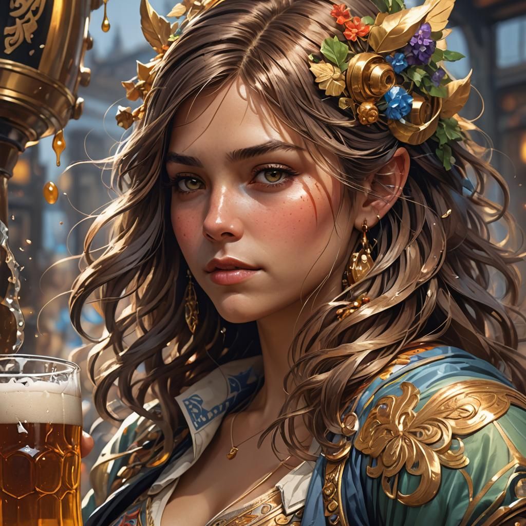 Beer Person: Hyperdetailed Portrait in Unreal Engine 5