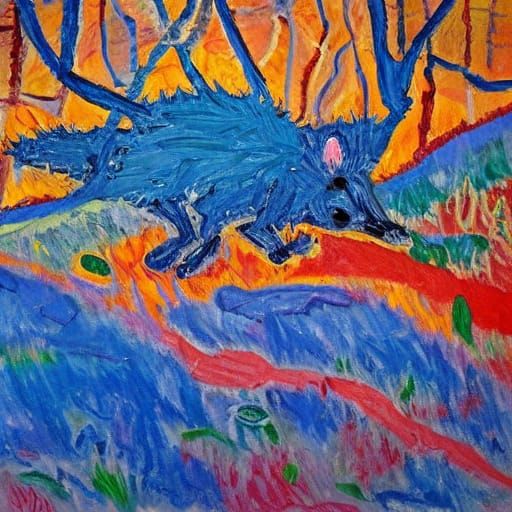 Whimsical Expressionist Masterpiece: The Great Unsleeping He...