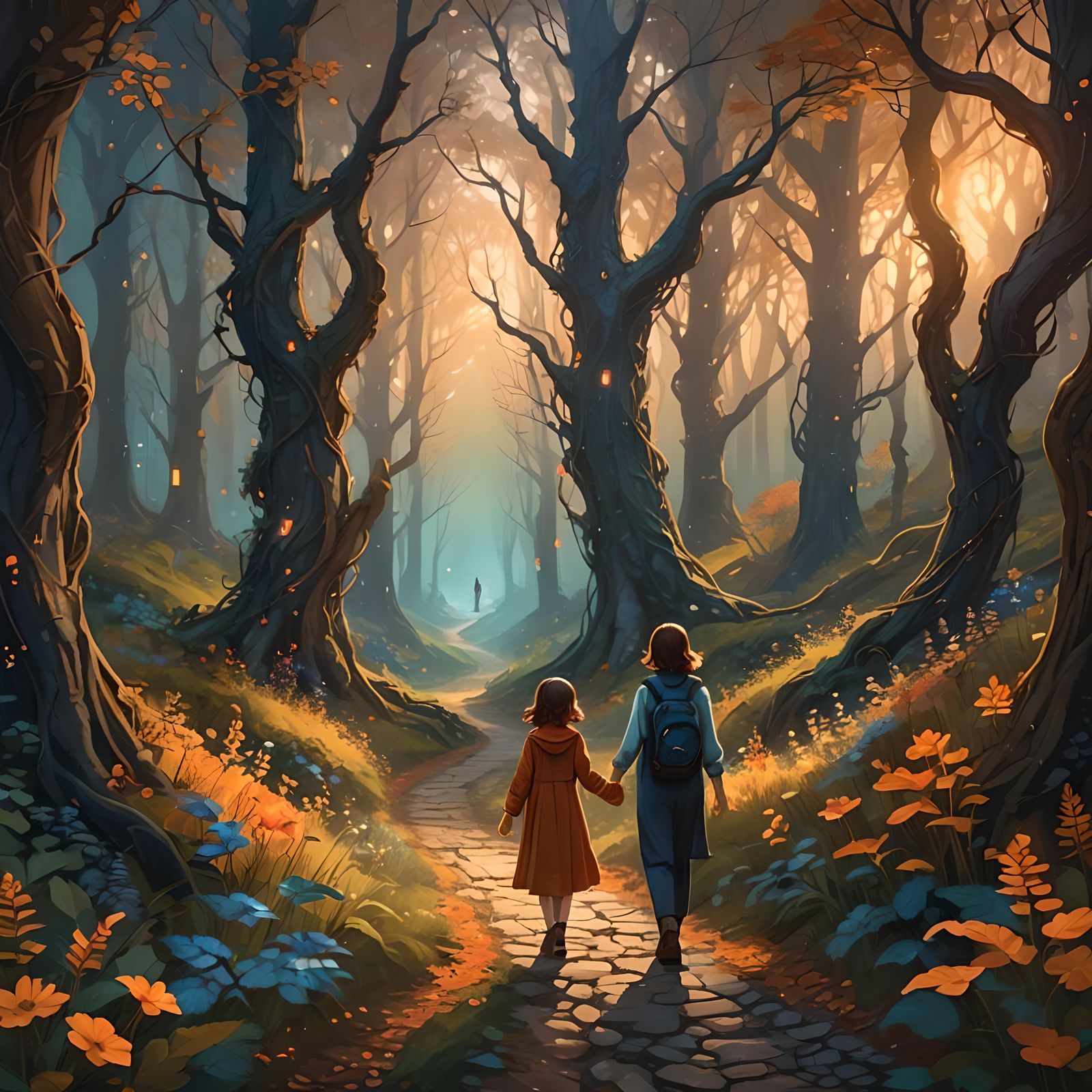 Forest Path to Healing: Fantasy Concept Art