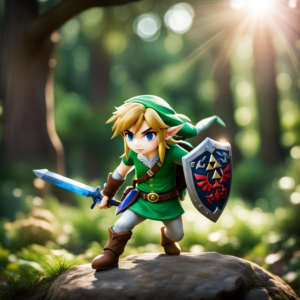 Legend of Zelda Scene in Sharp Focus