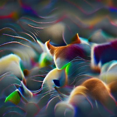 Abstract Cat in 8K Resolution