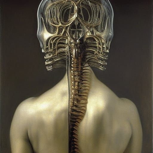 Surreal Transparent Head Revealing Inner Anatomy