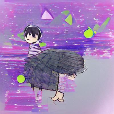 Abstract AI Rendition of "Omori"