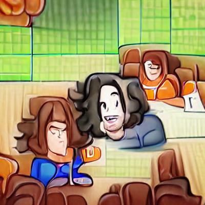 Stylized Portrait of Game Grumps