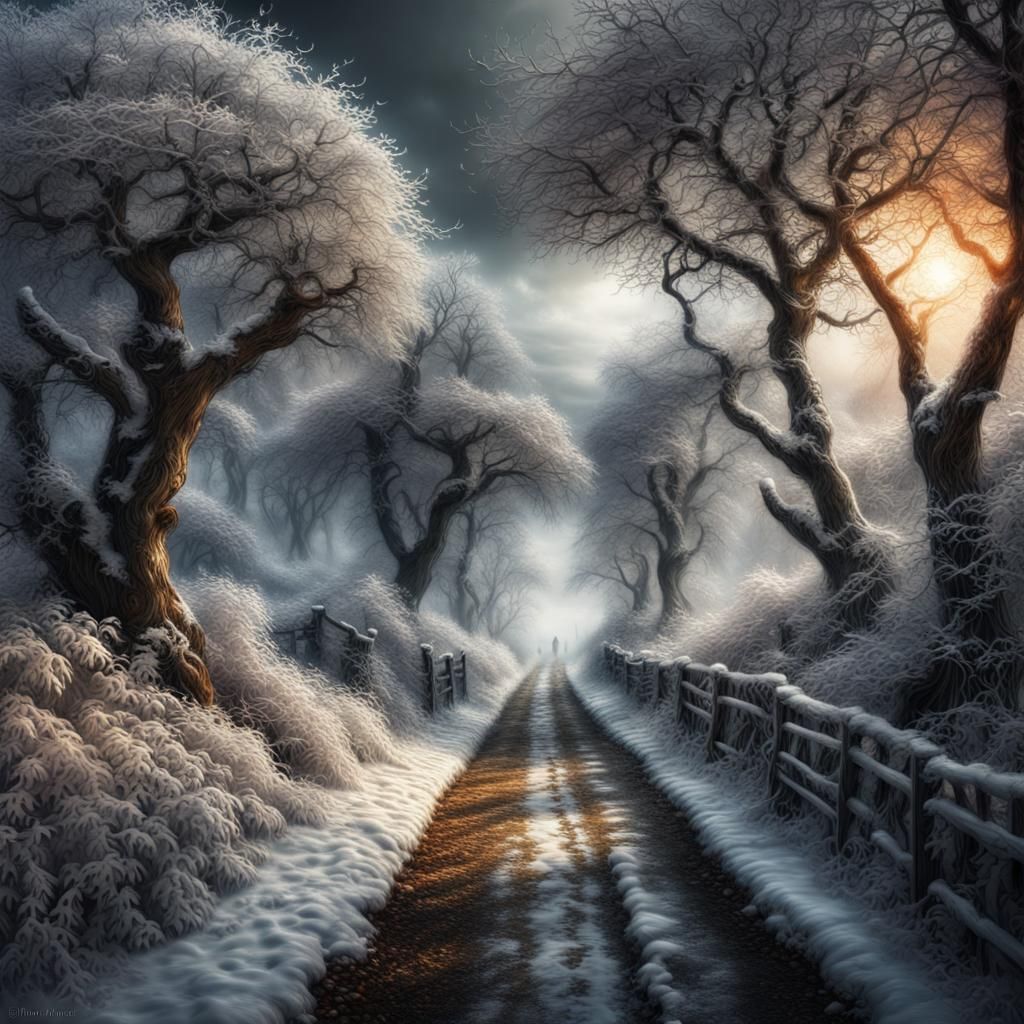 Hyperrealistic Fantasy Image of the Four Seasons