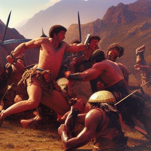 Sparta: Oil Painting in Style of James Gurney