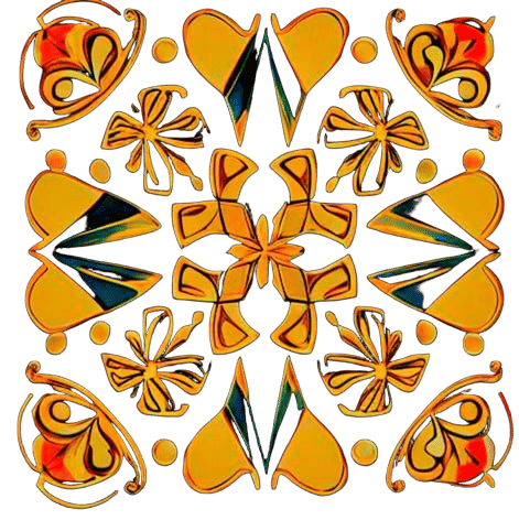 Vibrant Geometric Abstraction in Digital Art Style