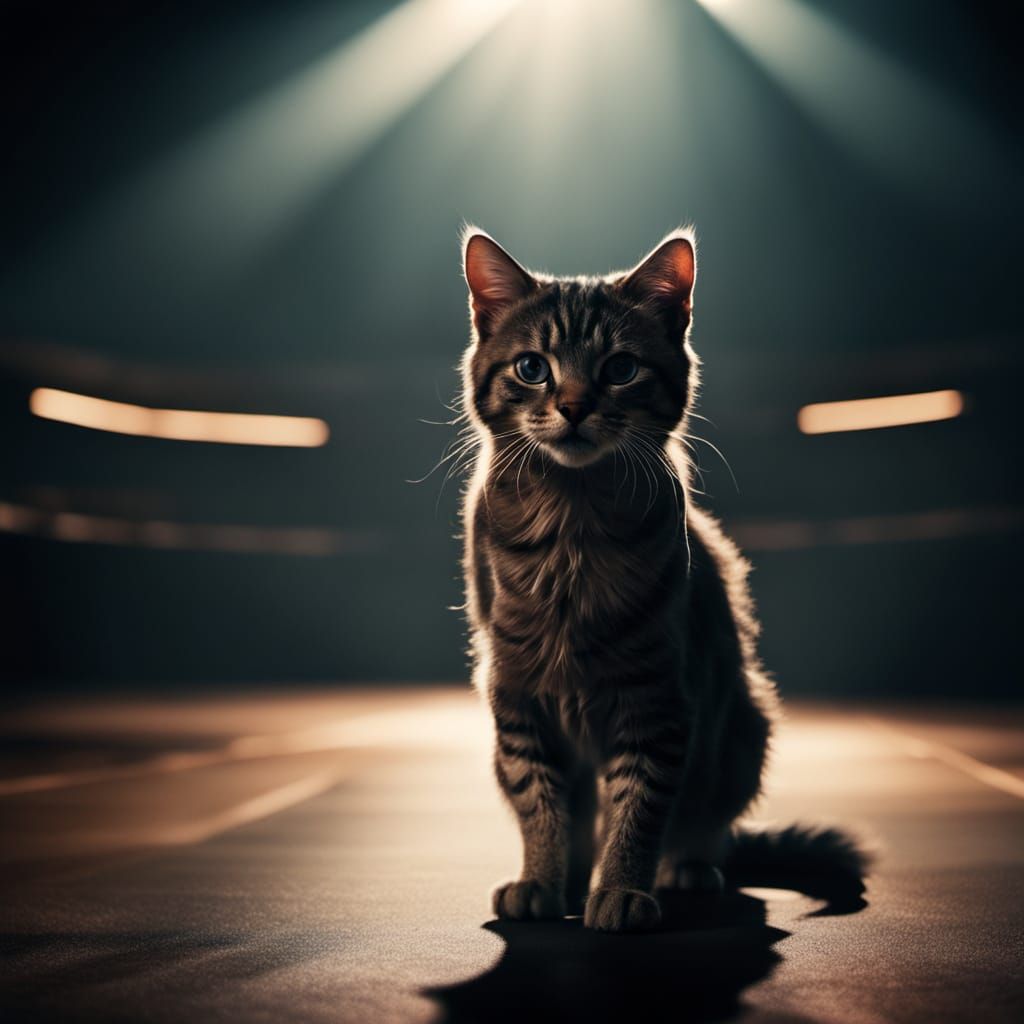 Kitten Dances like Serena Williams in Epic Cinematic Style