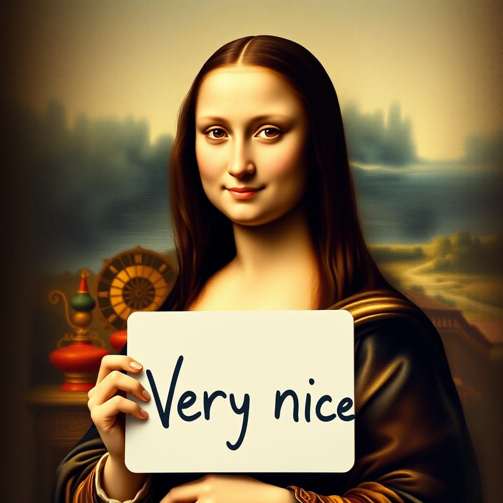 Renaissance Woman Expresses Gratitude in Hyper-Realistic Sty...