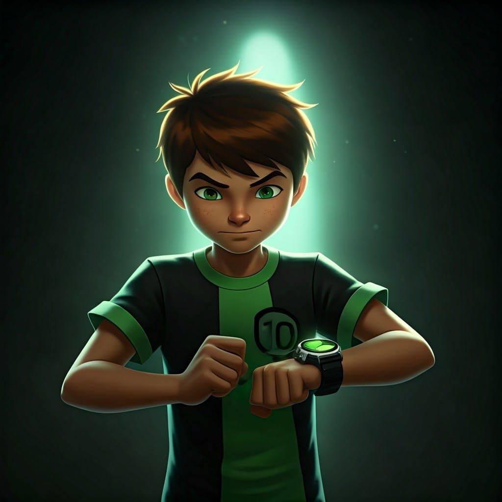 Ben 10 Creates a Monster in Hyperrealistic Style