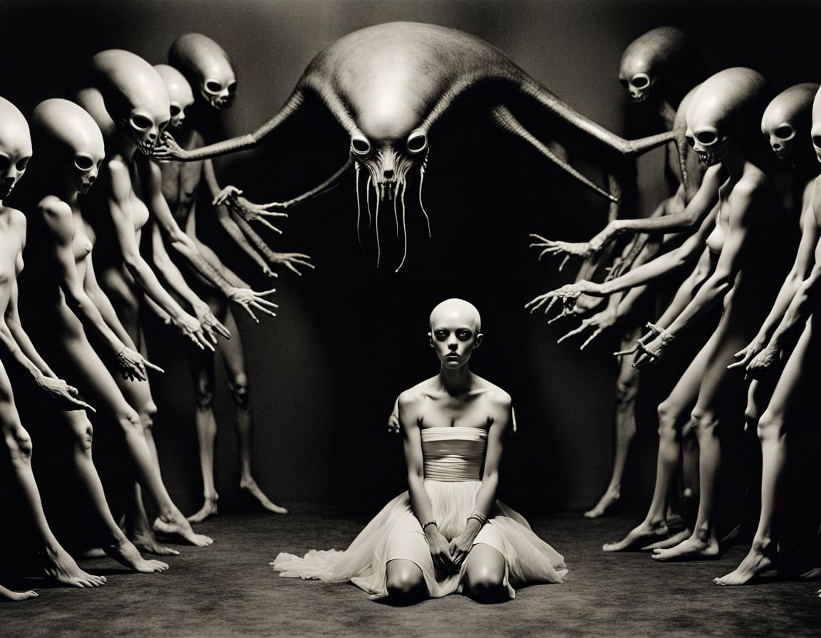 Surreal Alien Hellscape in Hallucinatory Style