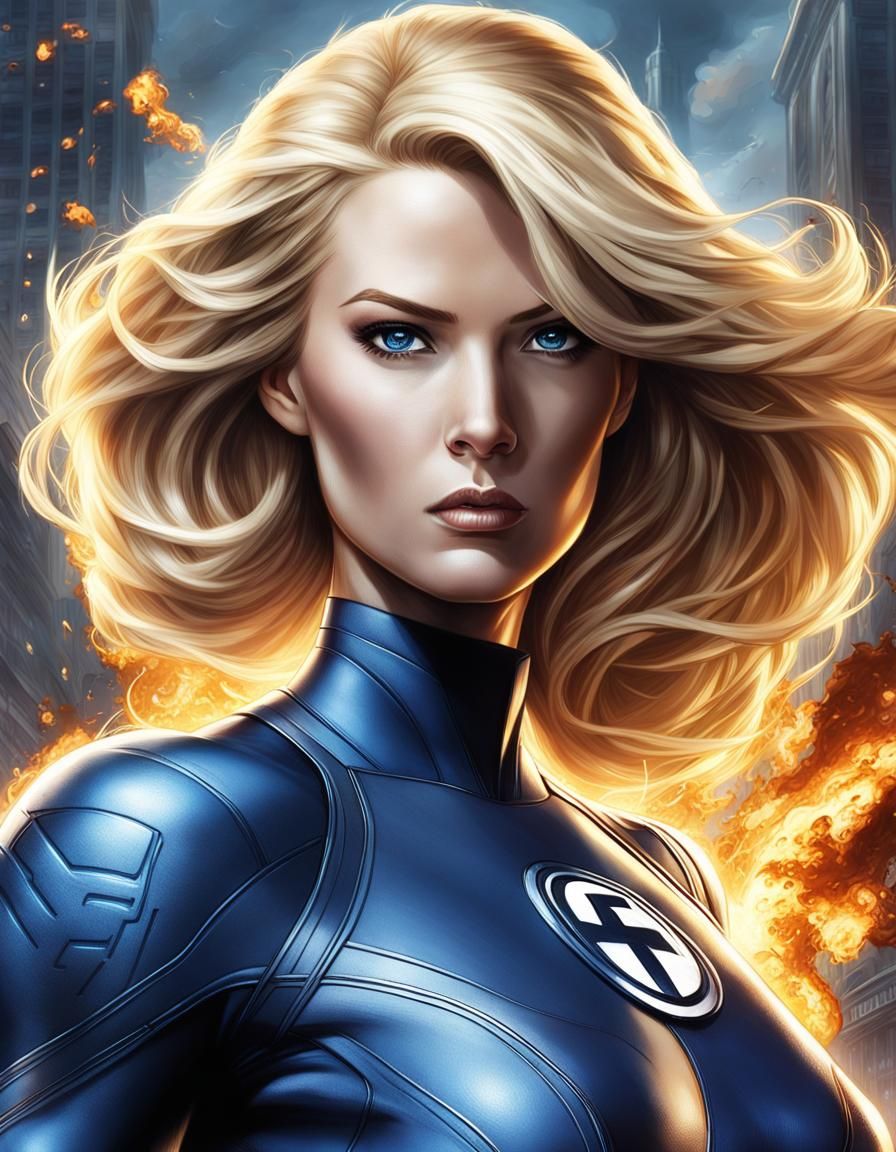 Susan Storm: Hyperrealistic Artgerm-Style Photograph