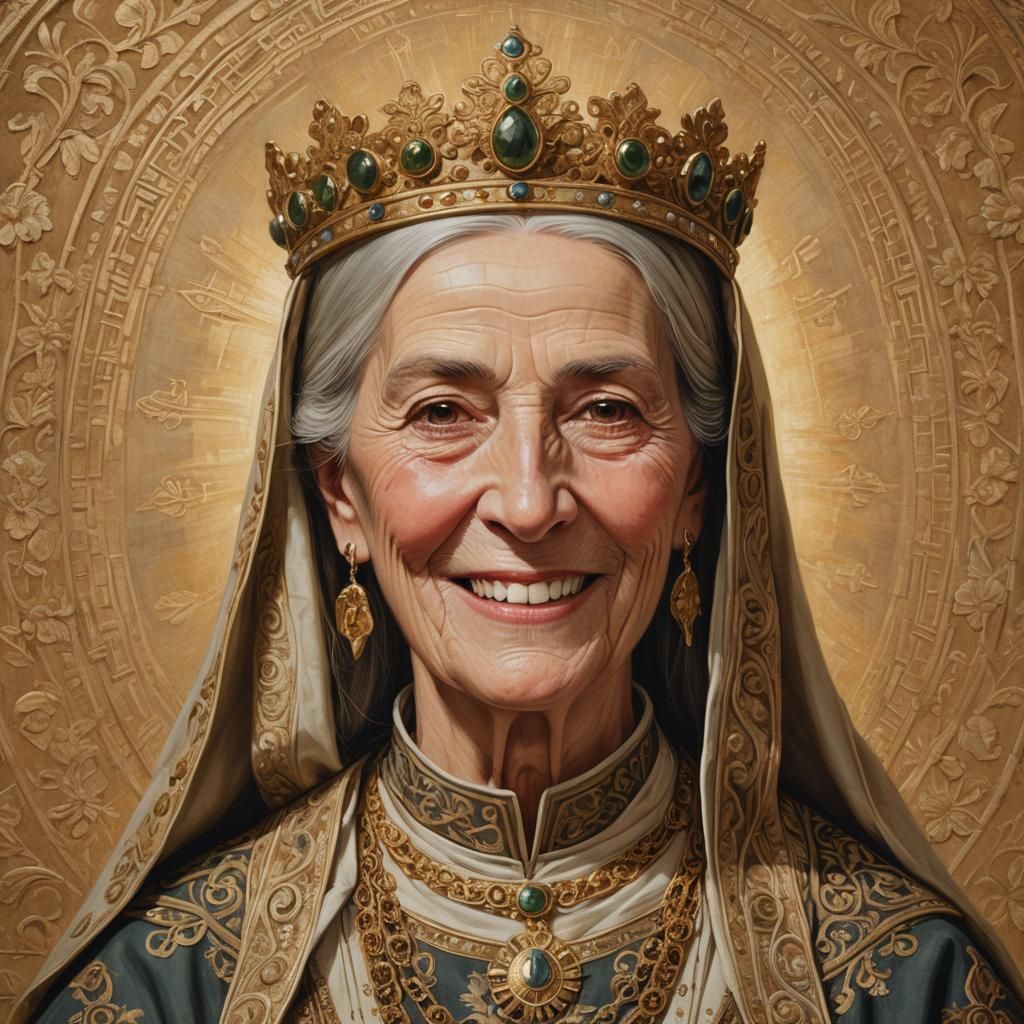 Saint Queen Matilda of East Francia Portrait