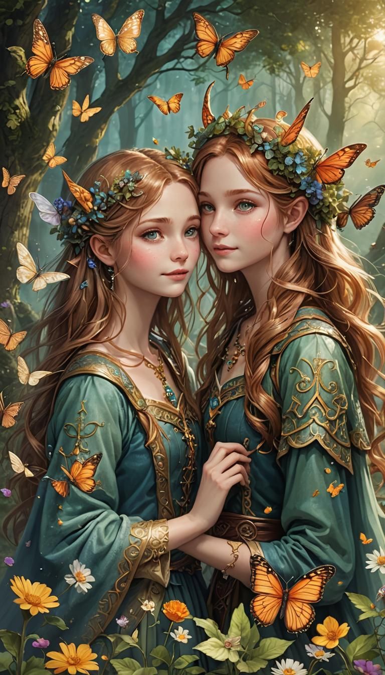 Enchanted Elven Friendship in a Magical Realm