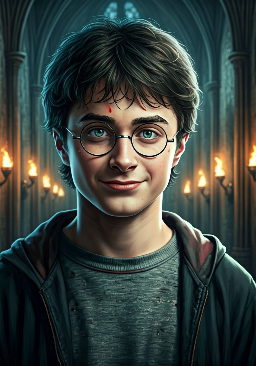 Harry Potter in Hogwarts: Fantasy Concept Art