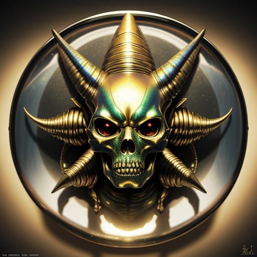 Golden Alien Reptilian on Starship Bridge