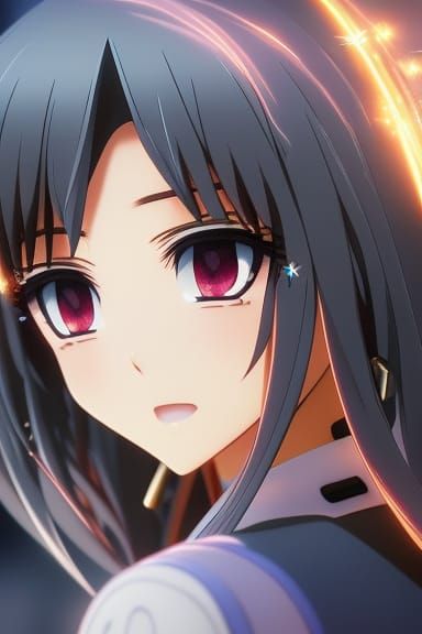 Mystical Anime Key Visual with Intricate Details