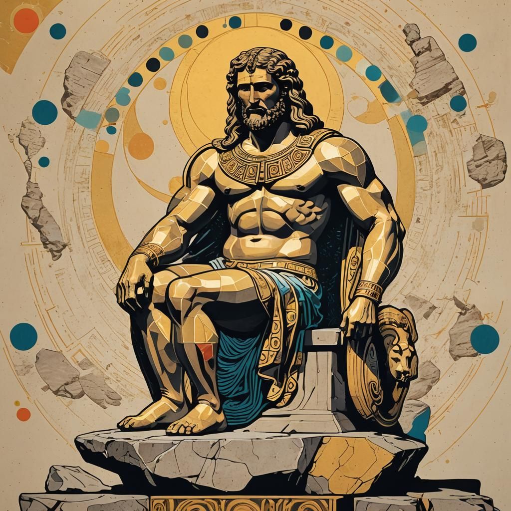 Pop Art Screen Print of Chiron the Centaur