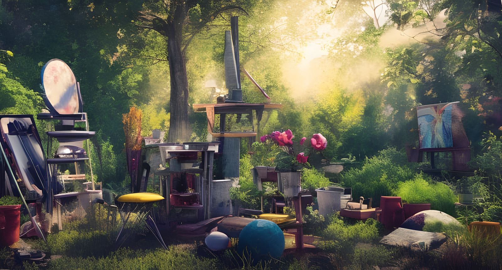 Vibrant Outdoor Art Studio in Unreal Engine 5