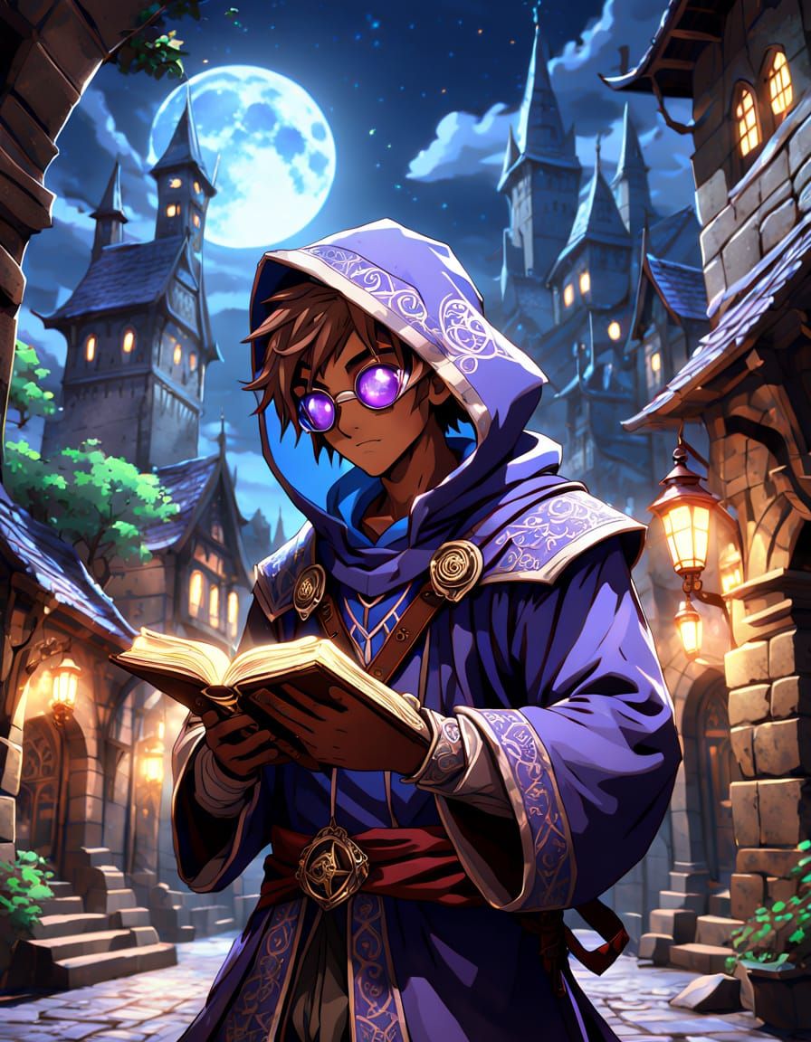 Dark Fantasy Anime Masterpiece: Moonlit Shadows and Ancient ...